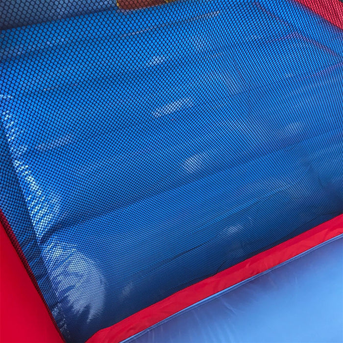 Inflatable Playtime 6-In-1 Bounce House with Slide, Splash Pool, and Ball Pit