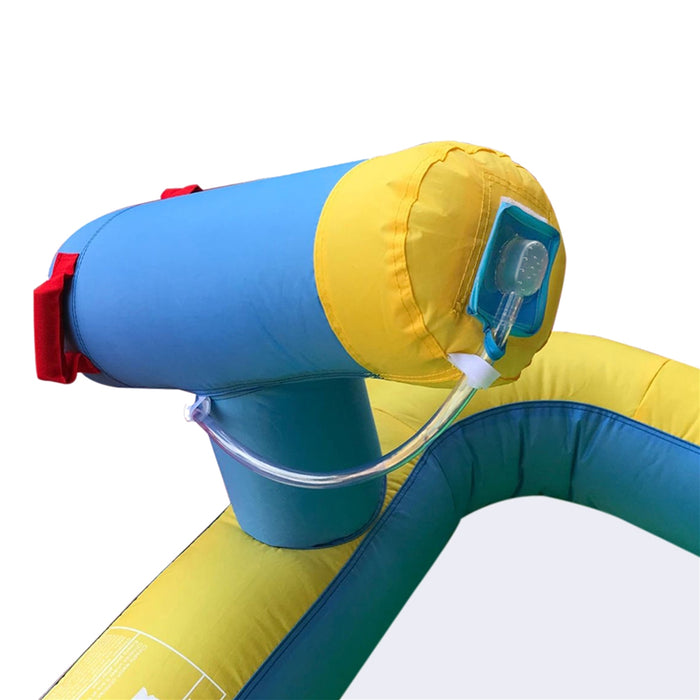 Inflatable Playtime 6-In-1 Bounce House with Slide, Splash Pool, and Ball Pit