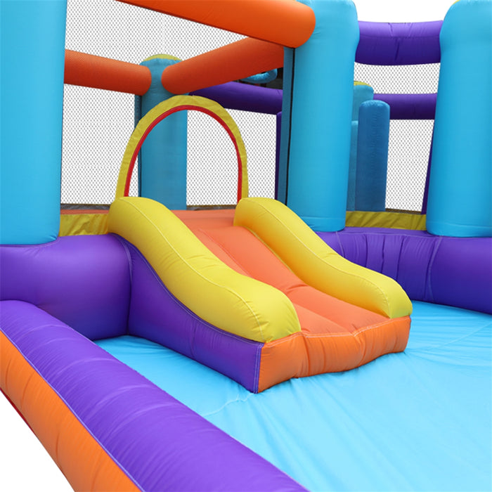 Extra Large Inflatable Playtime Bounce House with Splash Pool and Slide