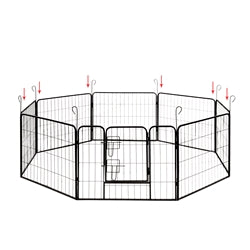 Heavy Duty Pet Playpen Dog Kennel - 8 Panel - 24 x 32 Inches Each