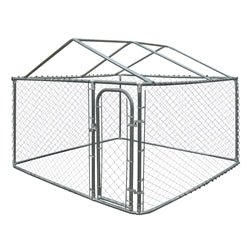 Galvanized Steel Chain Link Dividable Dog Kennel Roof Frame - 7.5 x 7.5 Feet