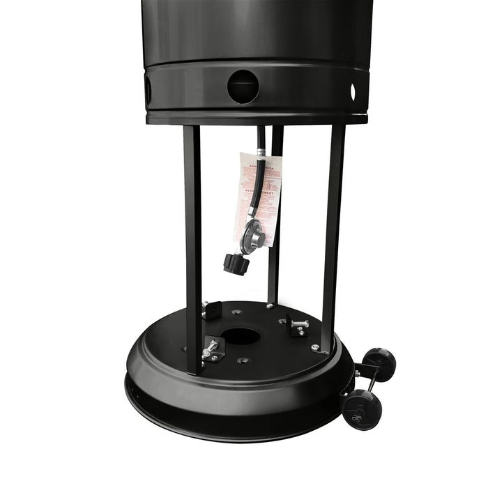 Outdoor Propane Patio Heater with Adjustable Thermostat - Black