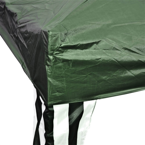 Iron Foldable Gazebo Canopy - 10X10 Feet - Green