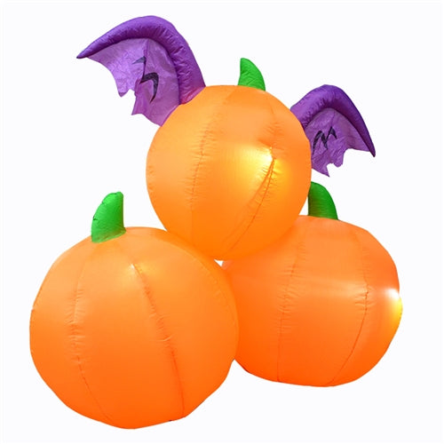 Halloween Inflatable Winged Jack-O-Lantern Trio - 6 Foot