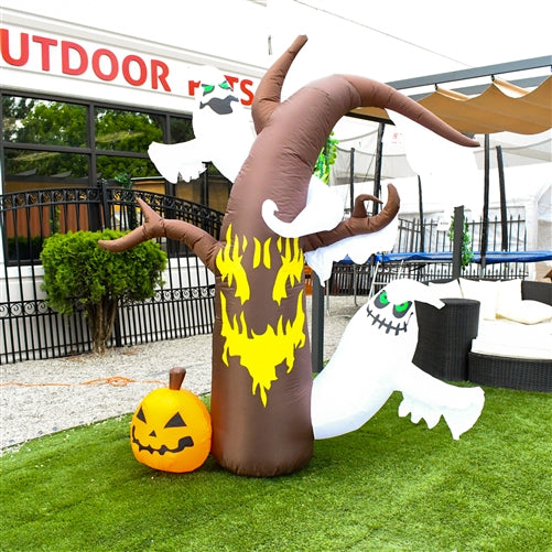 Halloween Inflatable Haunted Forest with Lurking Ghosts - 7.5 Foot