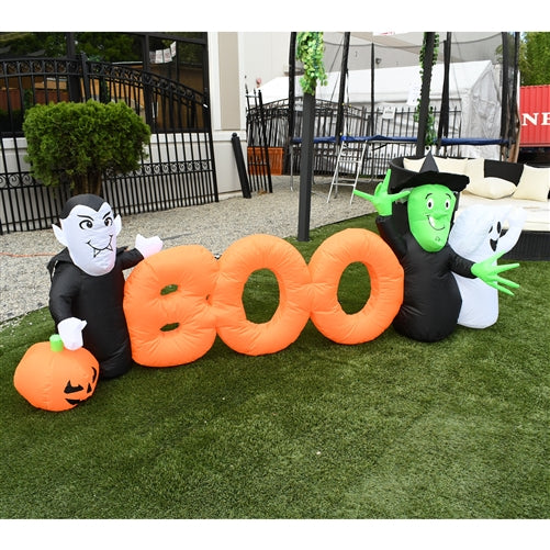 Inflatable BOO Halloween Friends - 8.5 Foot