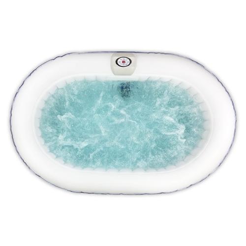 Oval Inflatable Hot Tub Spa With Drink Tray and Cover - 2 Person - 145 Gallon - Black