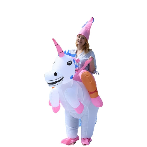 Halloween Inflatable Party Costume - Princess Unicorn Rider - Adult Sized