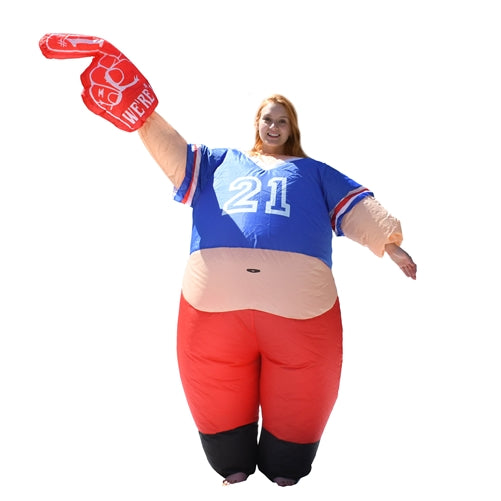 Halloween Inflatable Party Costume - Pot Belly #1 Sports Fan - Adult Sized