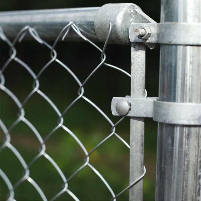 Galvanized Steel Chain Link Fence - Complete Kit - 4 x 50 Feet - 12.5 AW Gauge