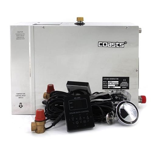 COASTS Steam Generator for Steam Saunas - KS150 Controller - KSA60M - 6KW - 240V