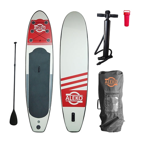 Inflatable Paddle Board with Carry Bag - Red Retro