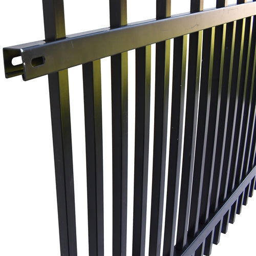 Steel DIY Pet Fence Panel - 72 x 58 Inches - Black