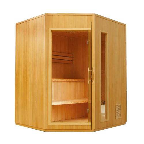 Canadian Hemlock Indoor Wet Dry Sauna - 4.5 kW ETL Certified Heater - 4 Person