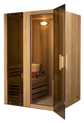 Hemlock Indoor Wet Dry Sauna Steam Room - 3 kW ETL Certified Heater - 2 Person