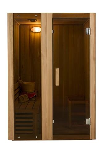 Hemlock Indoor Wet Dry Sauna Steam Room - 3 kW ETL Certified Heater - 2 Person