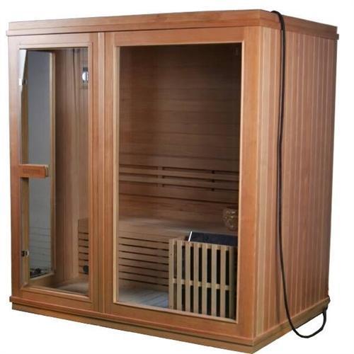 Canadian Hemlock Indoor Wet Dry Sauna - 4.5 kW ETL Certified Heater - 4 Person