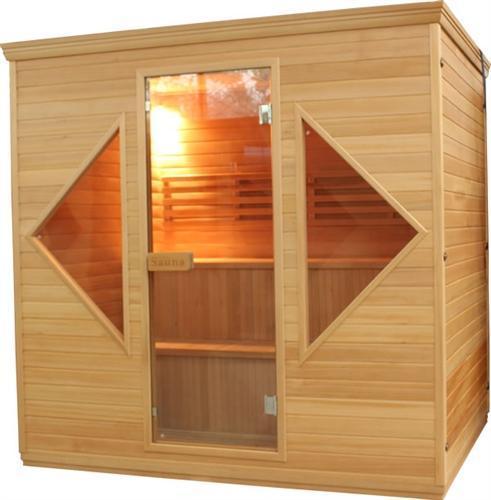 Canadian Hemlock Indoor Wet Dry Sauna - 4.5 kW ETL Certified Heater - 4 to 5 Person